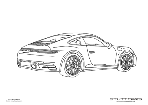 Porsche Coloring Pages - Stuttcars