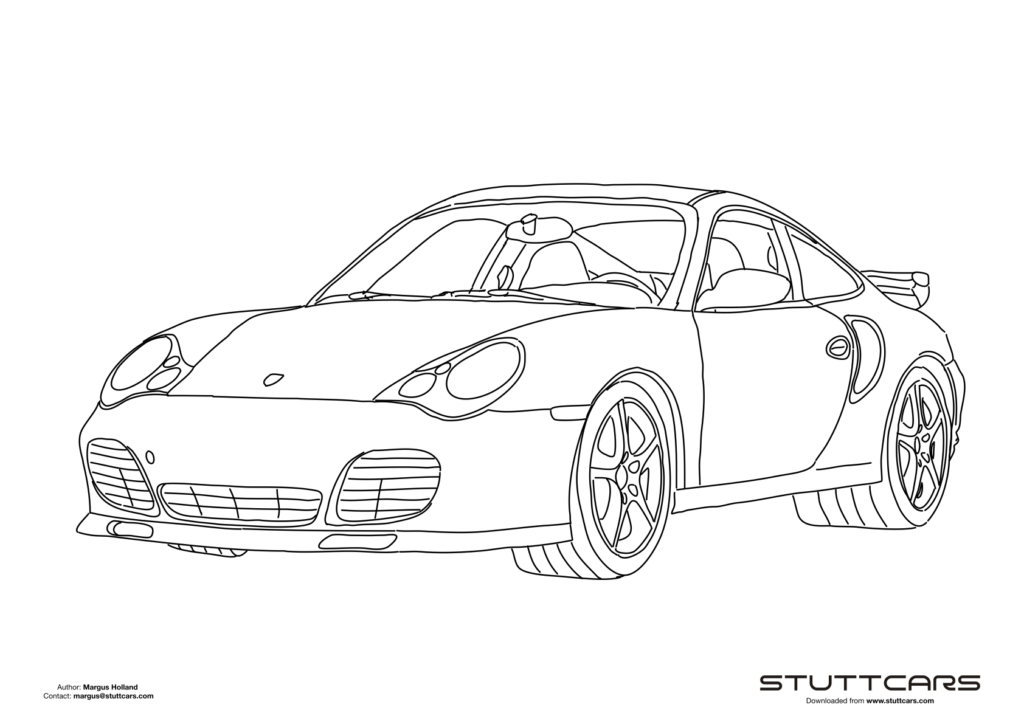 Porsche Coloring Pages - Stuttcars