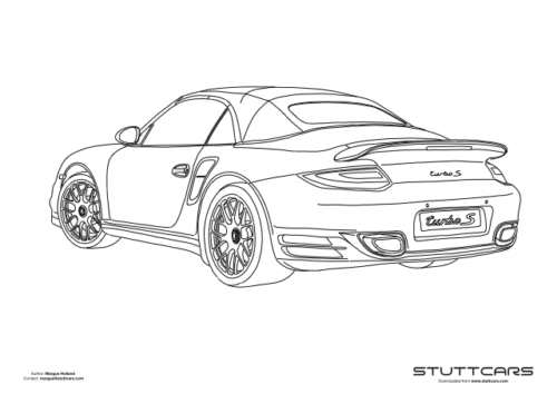 Porsche Coloring Pages - Stuttcars