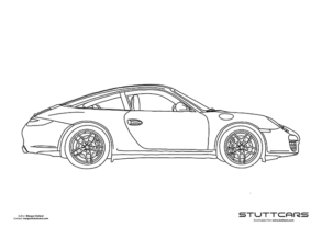 Porsche Coloring Pages - Stuttcars