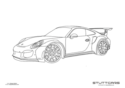 Porsche Coloring Pages - Stuttcars