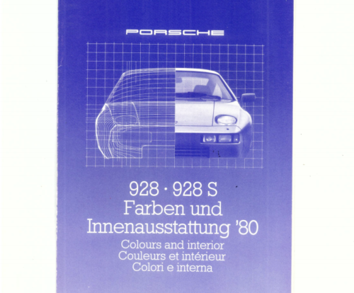 Porsche 928 (All Years) - Paint Colors (Exterior & Interior) - Stuttcars