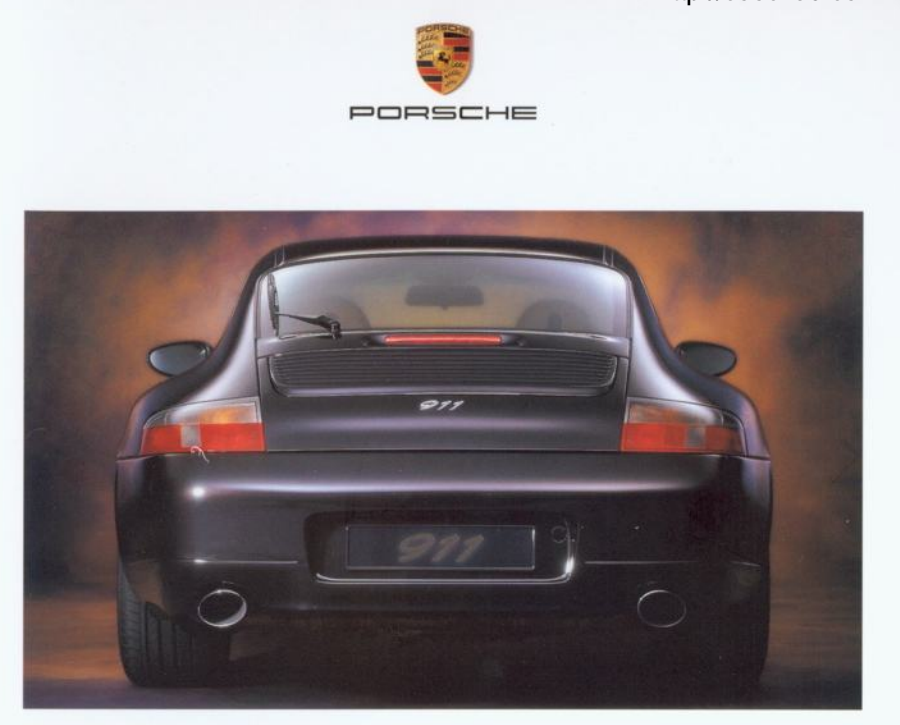 Porsche 911 996 Sales Brochures