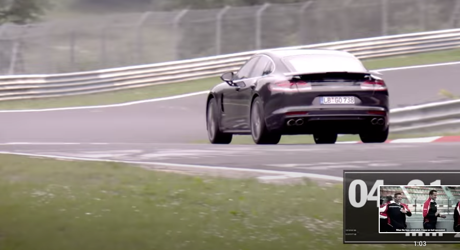 Porsche Panamera Turbo at the Nürburgring.