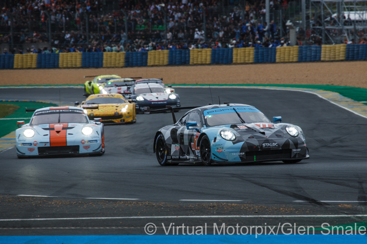 At the start of the 24 Hours of Le Mans