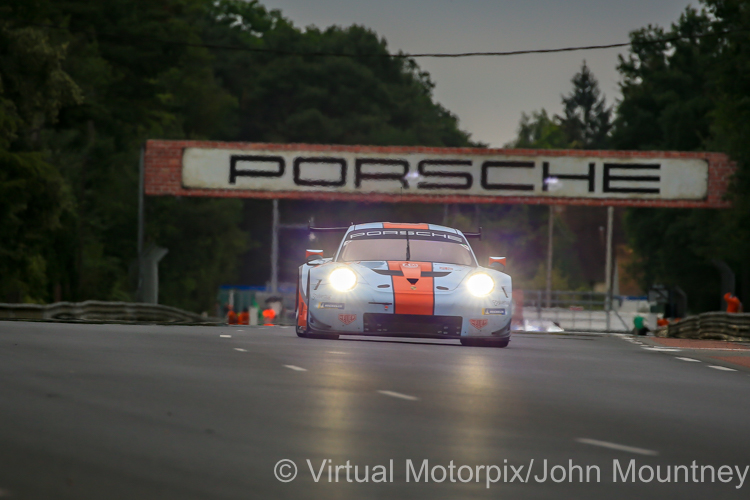 #86 Gulf Racing Porsche 911 RSR (LMGTE Am) driven by Michael Wainwright, Ben Barker and Alex Davison 