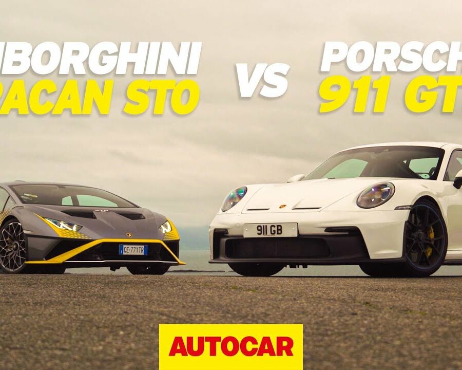 New Lamborghini Huracan STO v Porsche 911 GT3 | Track battle | Autocar