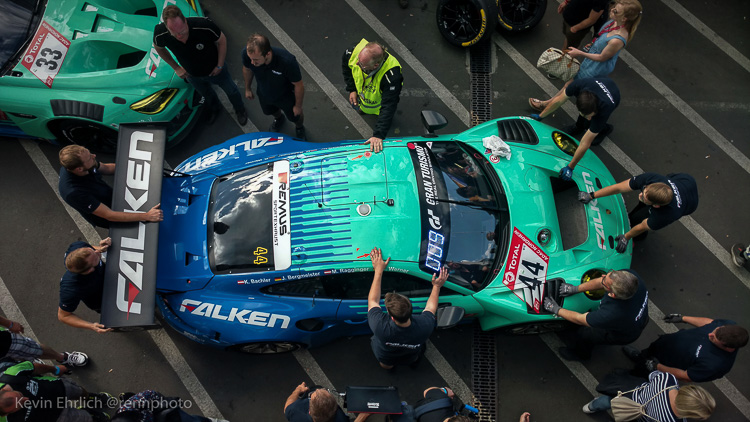 The #44 Falken Porsche GT3 R driven by Klaus Bachler, Jörg Bergmeister, Martin Ragginger and Dirk Werner