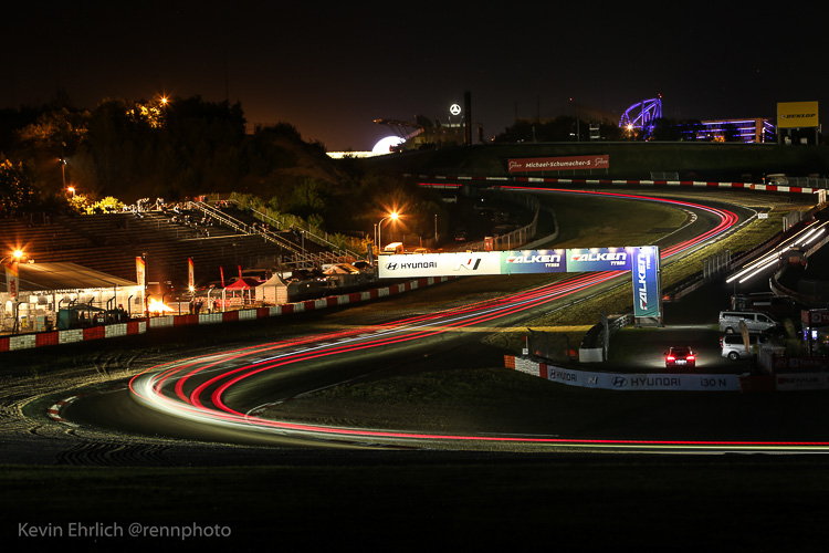 This great time lapse shot captures some of the late night racing