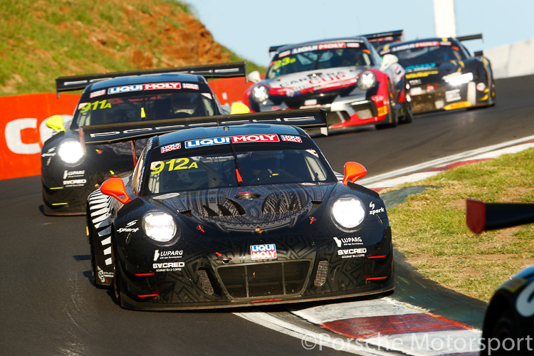 #912 EBM Porsche 911 GT3 R driven by Dirk Werner, Dennis Olsen and Matt Campbell