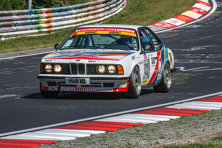 The sleek #433 BMW 635 CSI was driven by Jürgen Schumann, Peter Schumann and Olaf Manthey