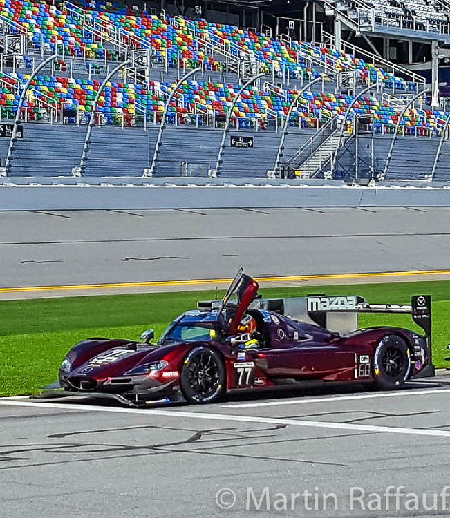 Joest Team Mazda, one of which broke the track record in qualifying