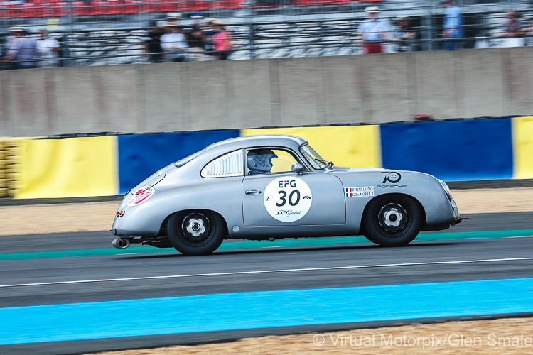 #30 Porsche 356 Pre-A (1954) was driven by J. Penillard/G. Morel