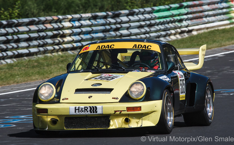 The #505 Porsche 911 RSR was prepared by P.O. Sportwagentechnik (Fellbach, near Stuttgart) and driven here by Heiko Hammel