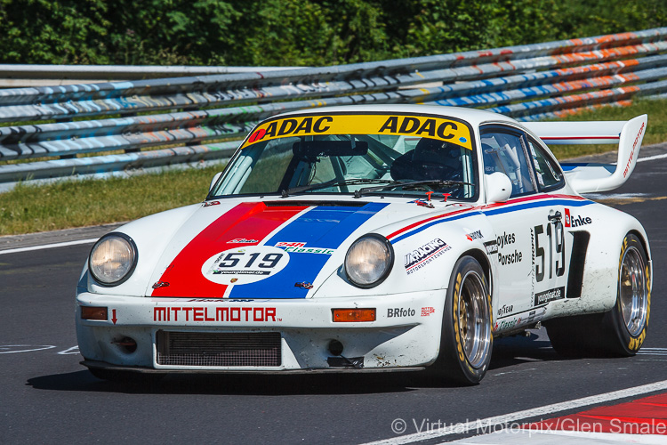 The #519 Porsche 911 RSR was driven by Oliver Boyke