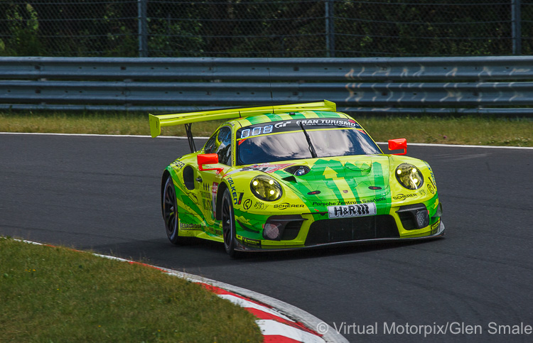 The #911 Manthey Racing Porsche 911 GT3 R (991 II) was driven by Earl Bamber, Michael Christensen, Kévin Estre and Laurens Vanthoor