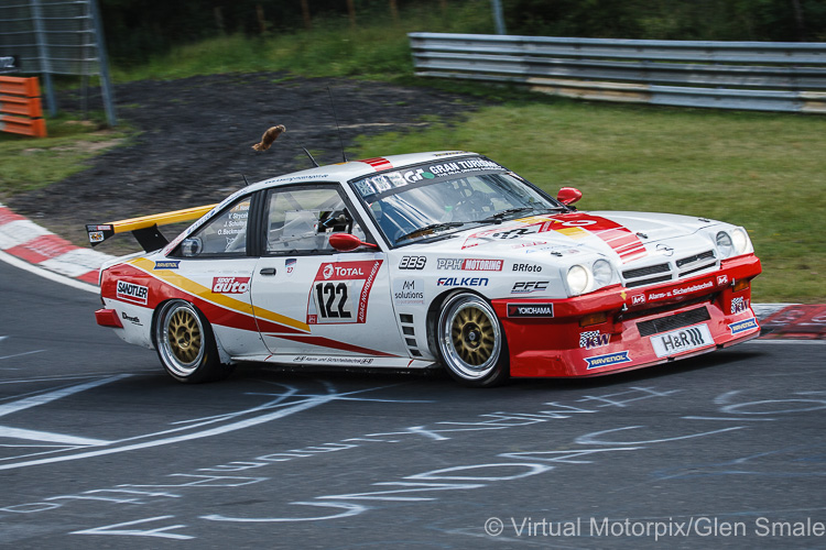 A crowd favourite was the #122 Opel Manta driven by Beckmann/Hass/Strycek/Schulten