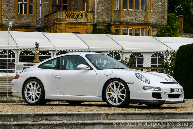 Porsche 997 GT3 (2006) pre-production prototype at Eynsham Hall, Porsche Festival, 2006