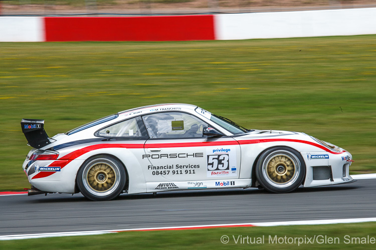 This #53 Porsche 996 GT3 RS participated in the Privilege Powertour British GT Championships