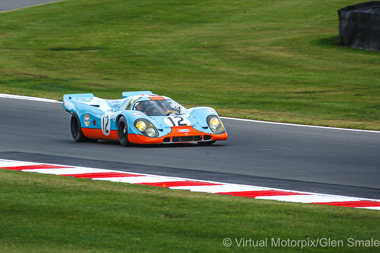 The #12 Gulf Porsche 917 (chassis 008) gets some track time