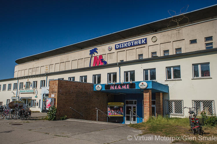 Prora, Rügen, north-eastern Germany showing the ‘Miami Diskothek’