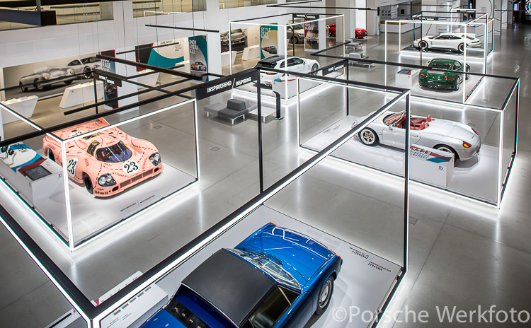 “70 years of the Porsche sports car” exhibition