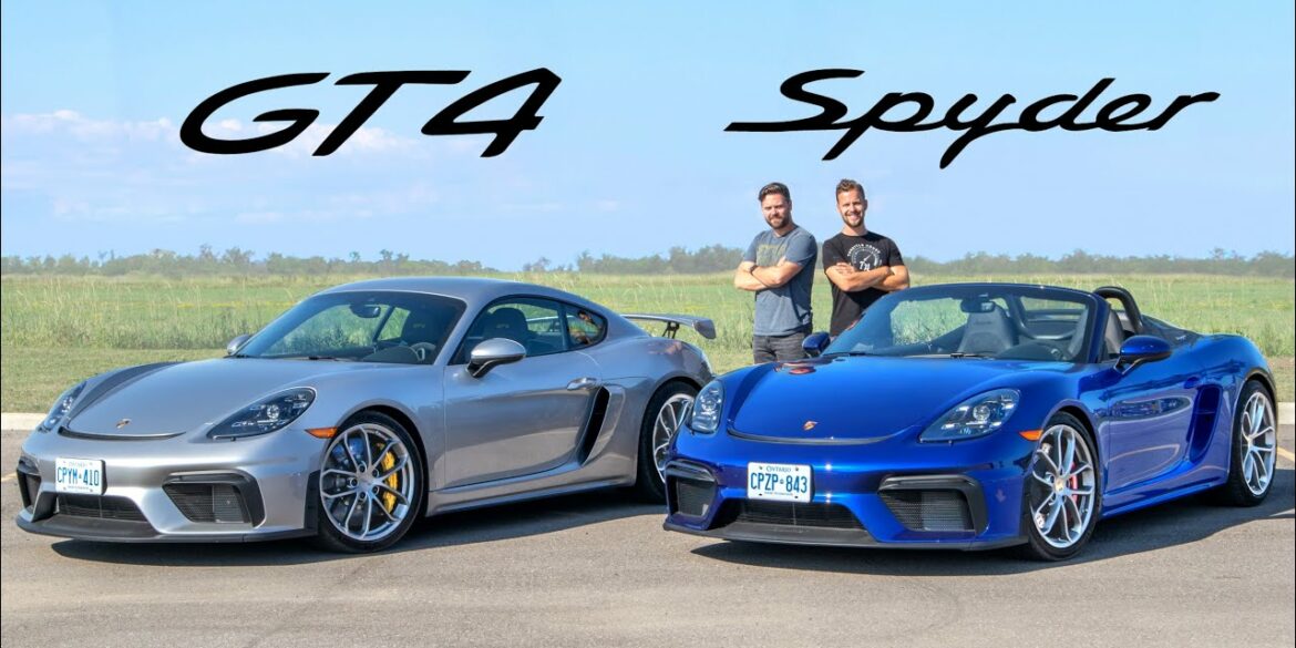 2020 Porsche 718 Cayman GT4 vs 718 Spyder