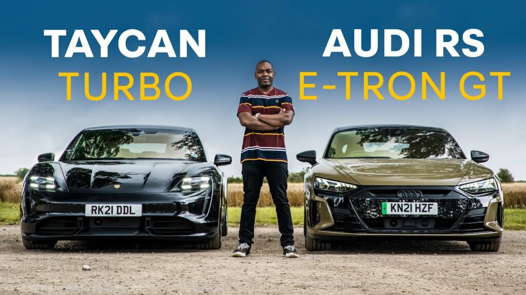 Video Audi Rs E Tron Gt Vs Porsche Taycan Turbo