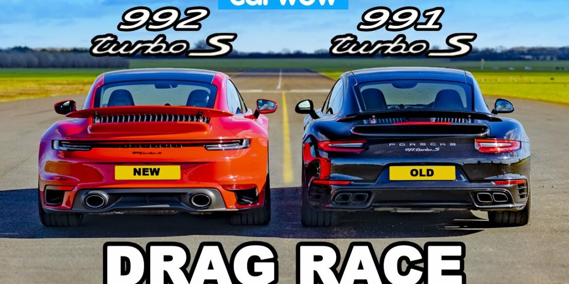 992 v 991 Porsche 911 Turbo S Drag Race