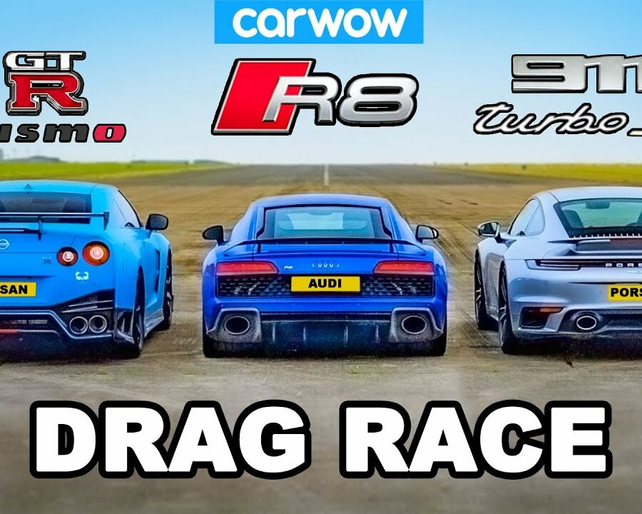 GT-R NISMO v 911 Turbo S v R8 - DRAG RACE