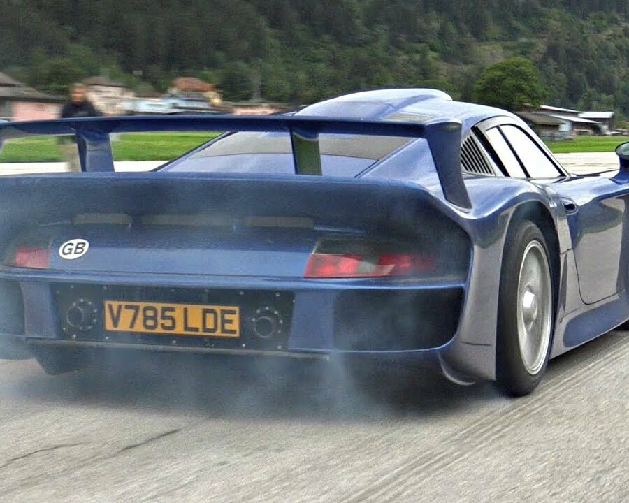 Porsche 911 GT1 Strassenversion Goes DRAG RACING! - Start Up & Full Throttle Accelerations!