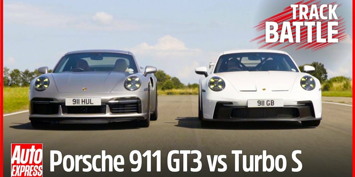 Porsche 911 GT3 vs 911 Turbo S track battle