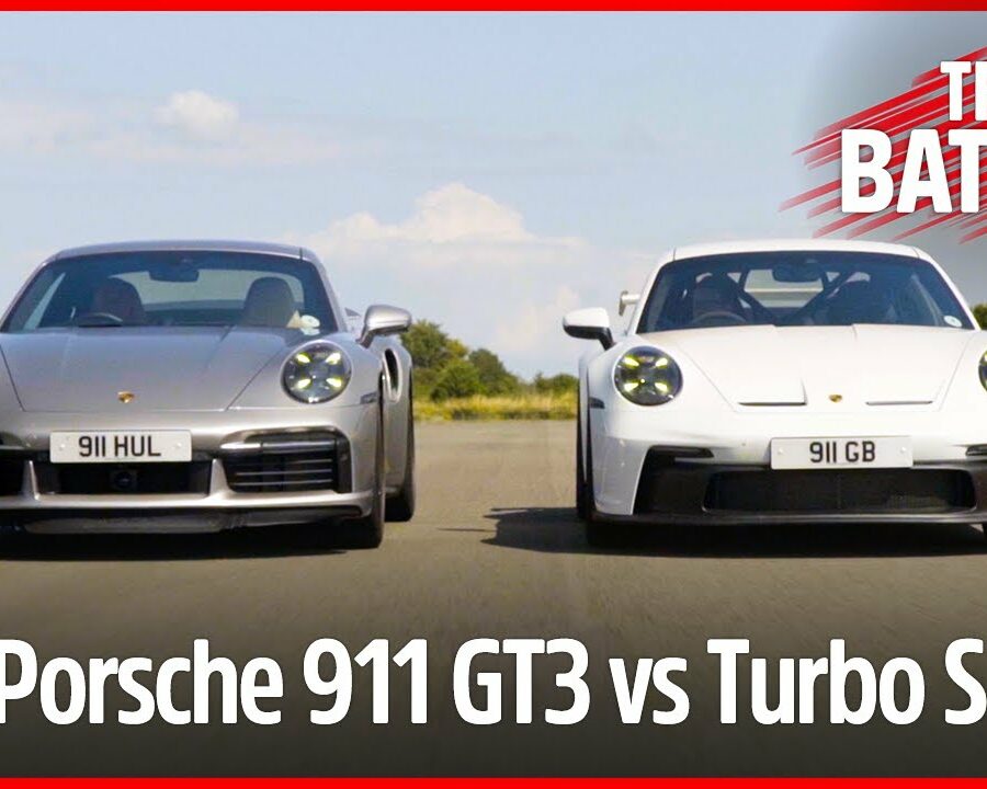 Porsche 911 GT3 vs 911 Turbo S track battle