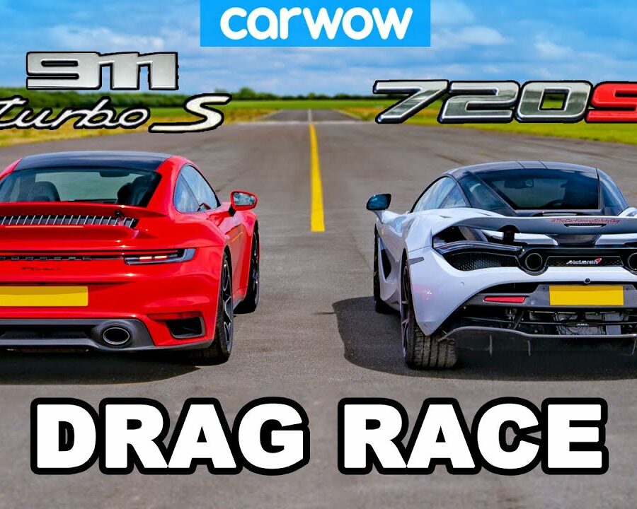 Porsche 911 Turbo S vs McLaren 720S: DRAG RACE