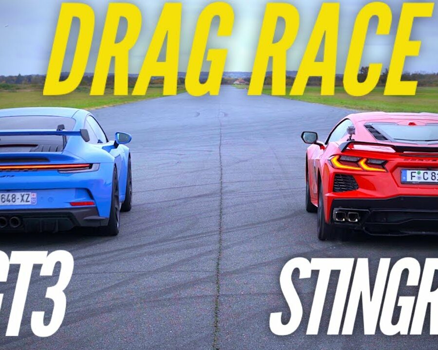 Porsche 992 GT3 VS Corvette C8 : DRAG RACE