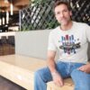 Man wearing Air Cooled - Porsche 911 Turbo t-shirt