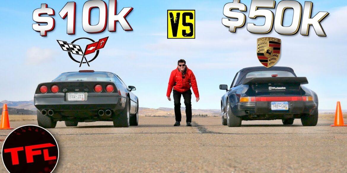 Will A C4 Corvette Have A Chance Of Beating A 1987 Porsche 911 Carrera 3.2 In A Drag Race?