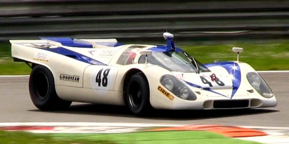 Porsche 917 In Action At The Monza Circuit