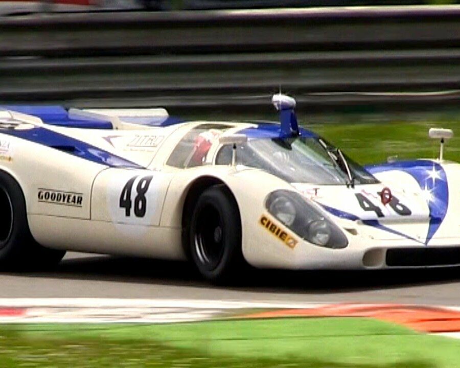 Porsche 917 In Action At The Monza Circuit