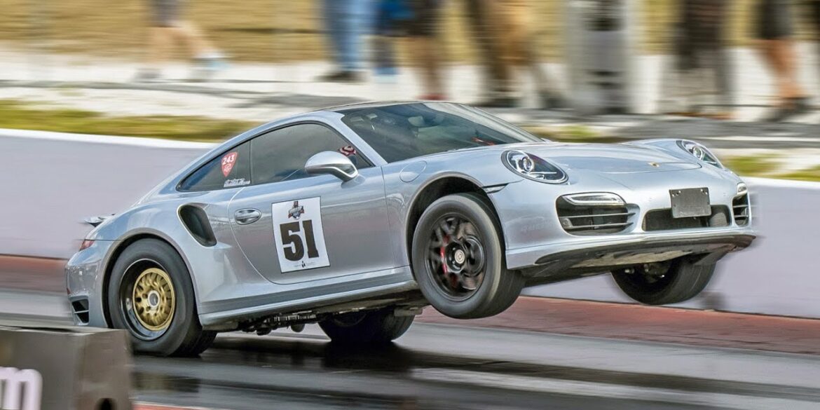 A Porsche That Pop Wheelies Every Single Time!