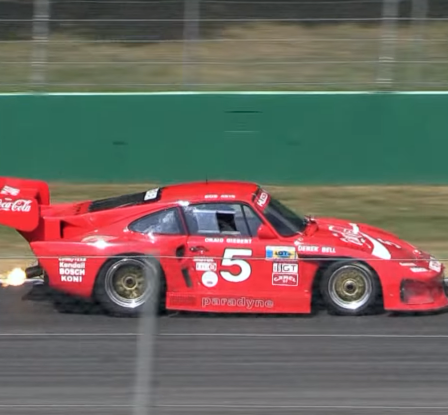 Porsche 935 K3 Spitting Flames At A Racetrack!