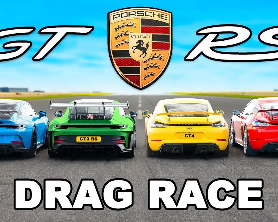 Four Porsches With The Same 4-Liter Naturally Aspirated Flat-Six Drag Race Each Other