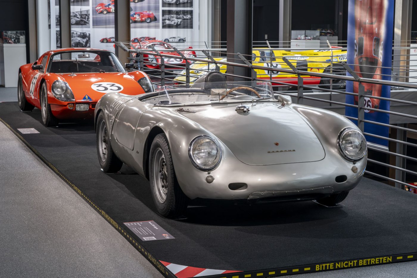 Porsches on display at the Loh Collection