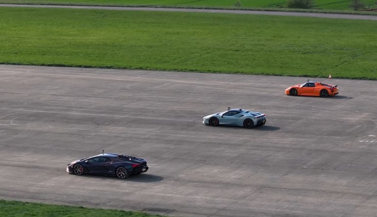 Carwow Stages Epic Hybrid Supercar Showdown: Revuelto vs. SF90 vs. 918 ...