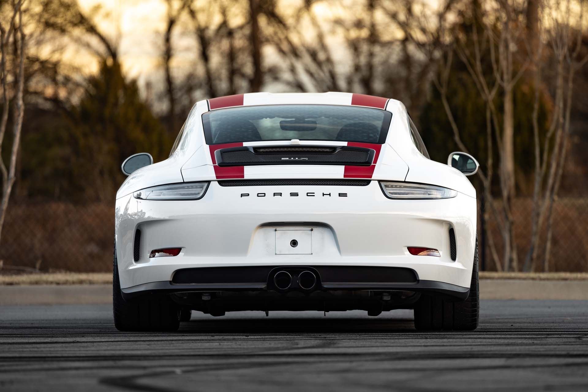 Image showing rear profile of a Porsche 911 R