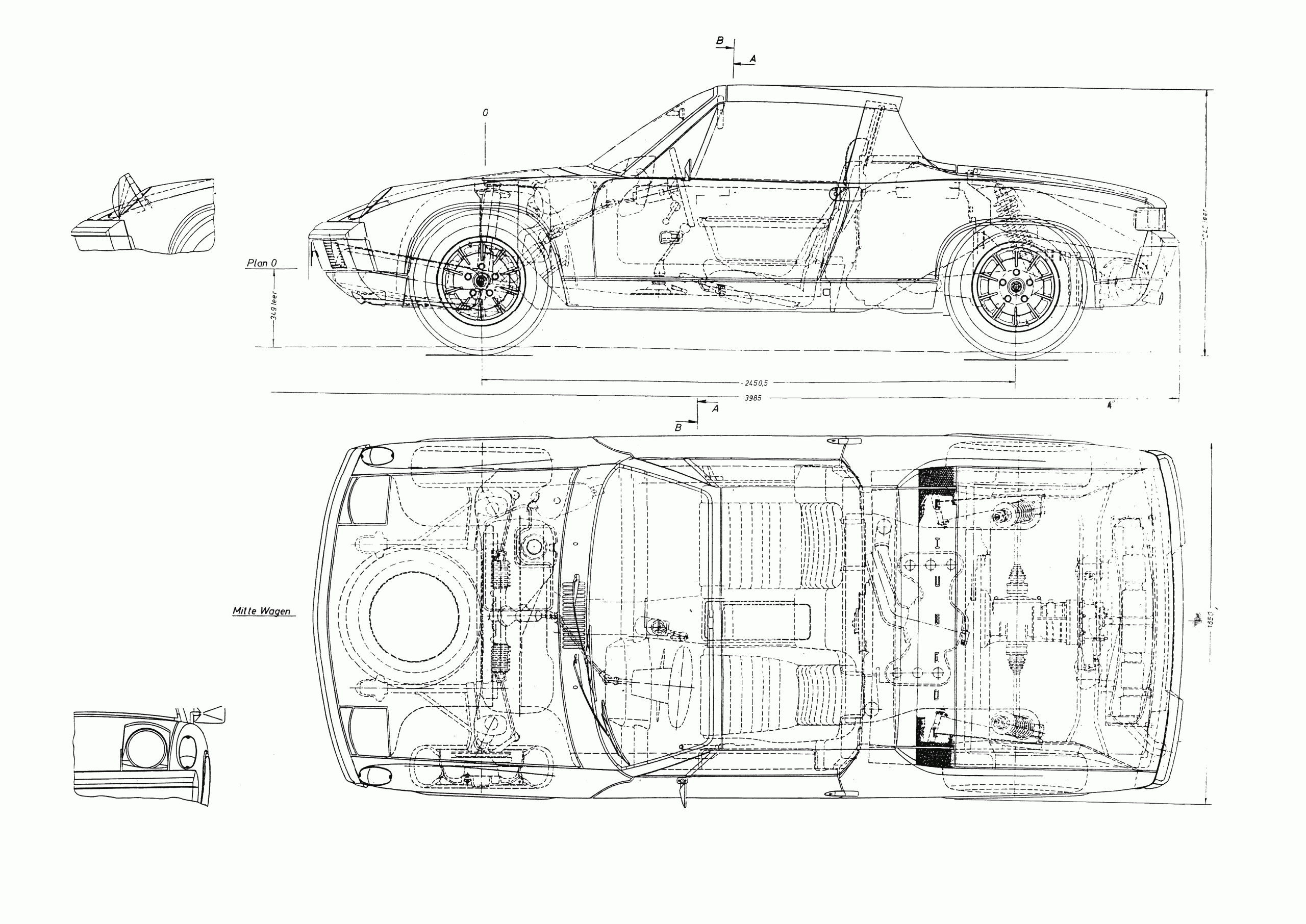 Porsche 914 Mechanical & Cutaway Drawings